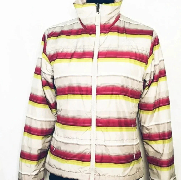 The Northface  Puffer Jacket Stripe Sz Small - Picture 1 of 5